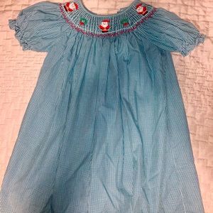 4t Christmas smocked dress